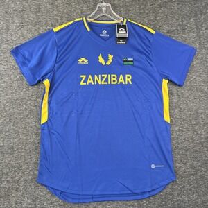 NWT! ZANZIBAR NATIONAL TEAM FOOTBALL SHIRT JERSEY S BLUE 4XL Read description!